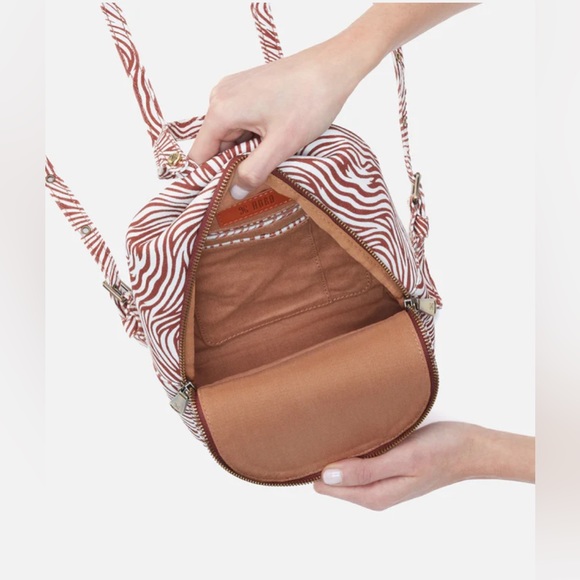 NWT- HOBO- Juno Mini Backpack Ginger Zebra - Picture 4 of 6